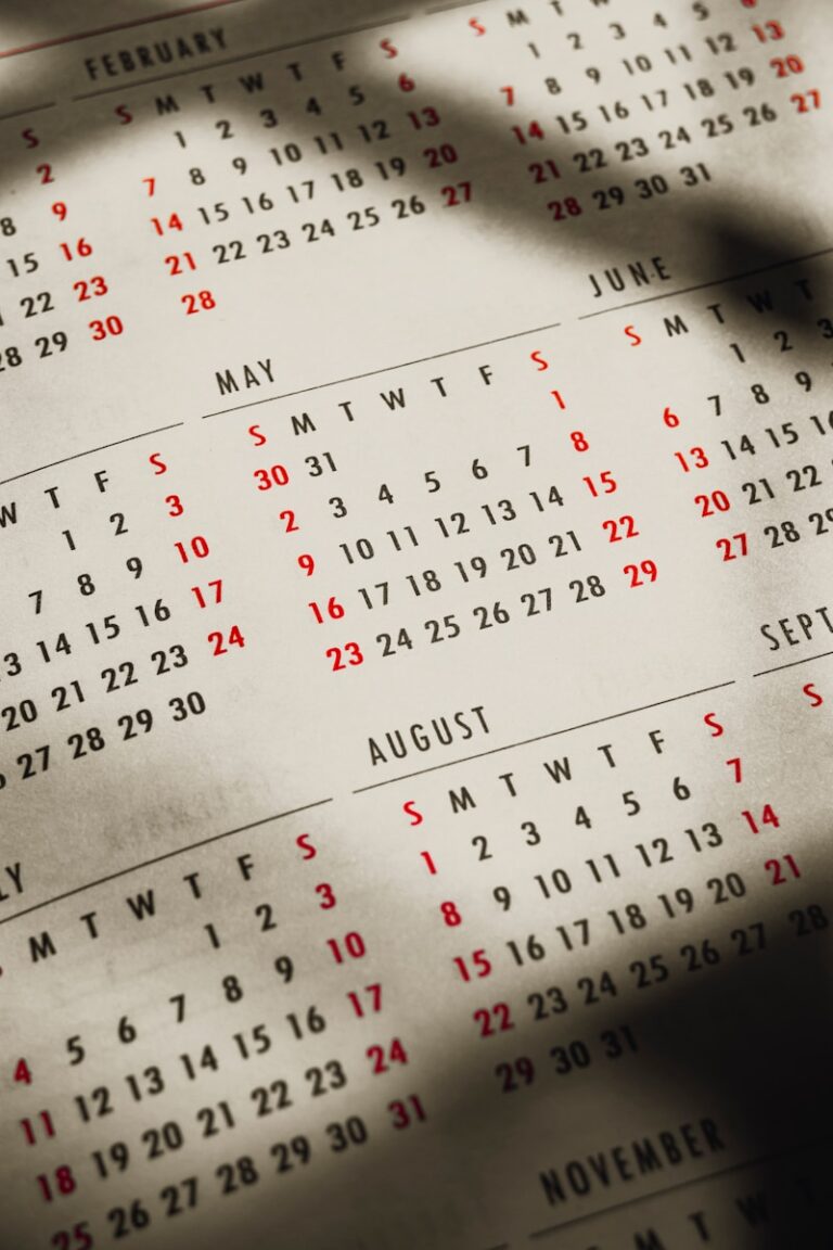 Tax calendar 2026
