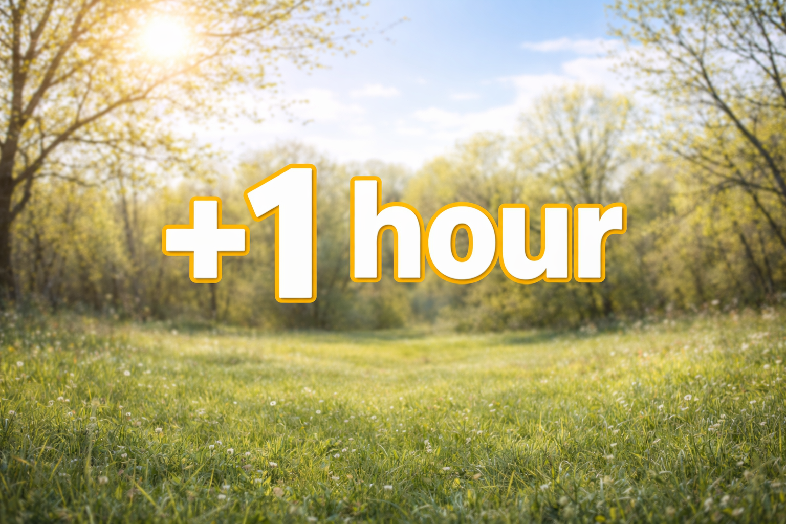 Clocks Move Forward for Daylight Saving Time