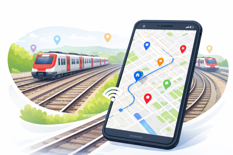 Interactive Real-Time CP Train Tracking Map