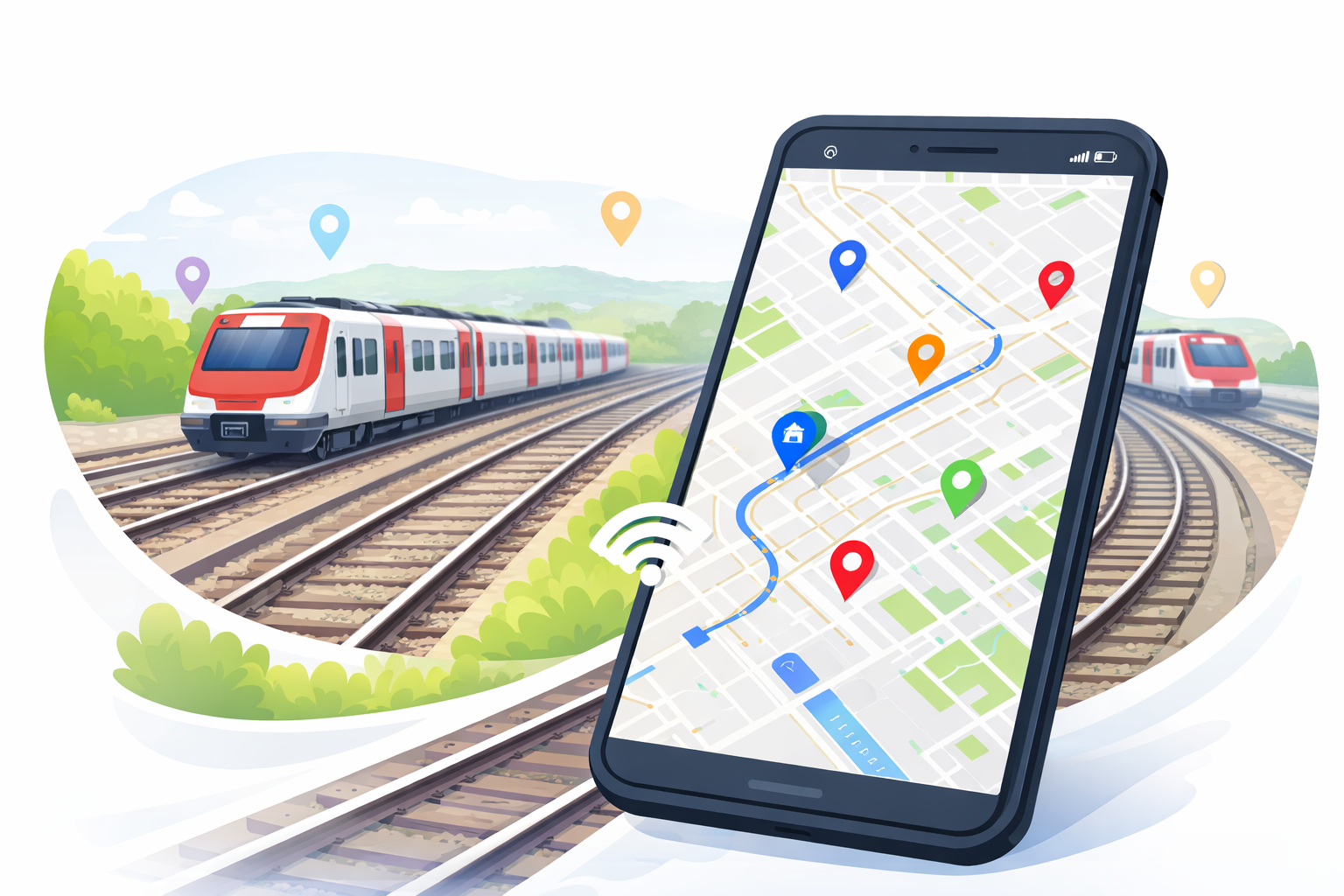 Interactive Real-Time CP Train Tracking Map