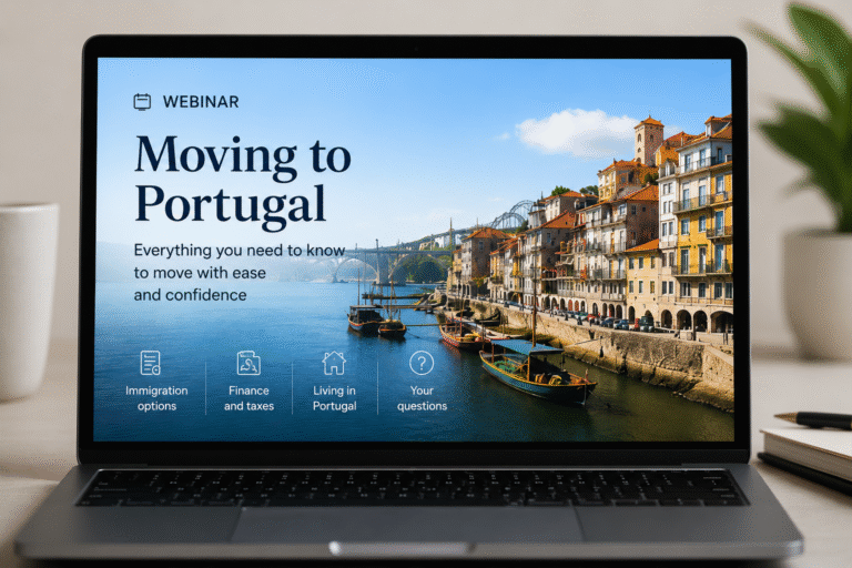 In June, a series of free webinars on relocating to Portugal will take place